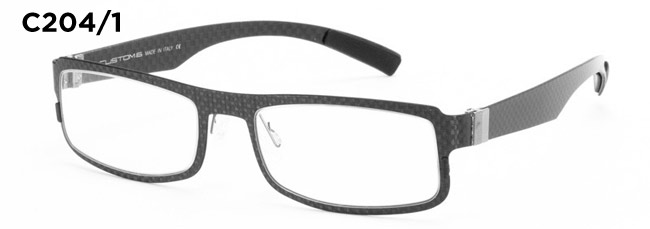 Custom 6 C204/1 carbon fiber eyeglass frames