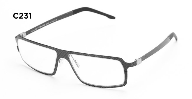 Custom 6 C231 carbon fiber eyeglass frames