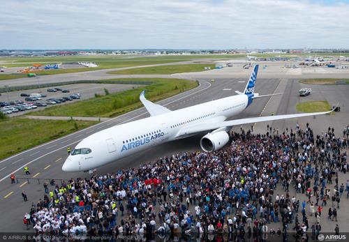 A350 XWB MSN001 debuts with new livery