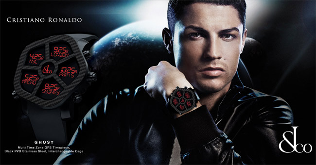 Jacob & Co Ghost watch with Ronaldo