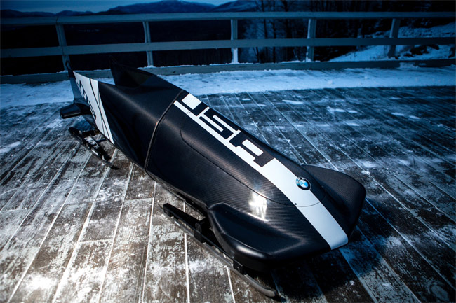 Team USA carbon fiber bobsled by BMW