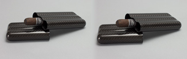 Carbon fiber travel cigar cases