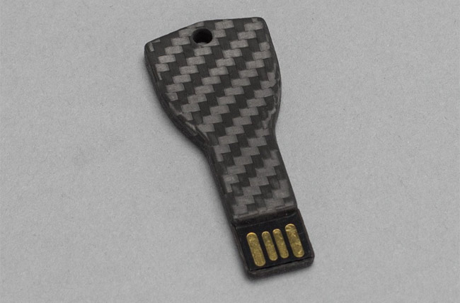 Carbon fiber key USB drive