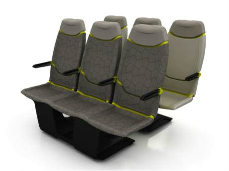 Carbon fiber aircraft seat