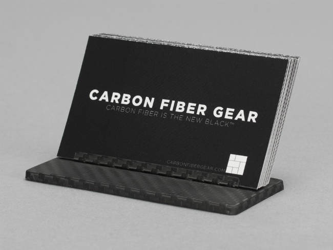 Carbon Touch Carbon Fiber Business Card Desk Stand