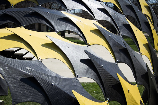 Carbon fiber closeup on the FIBERwave PAVILLION