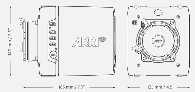 Alexa Mini Dimensions