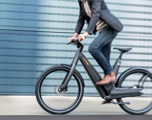 Man Riding E-bike