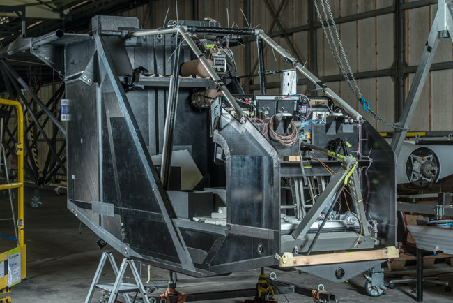 Solar Impulse 2 carbon fiber skeleton