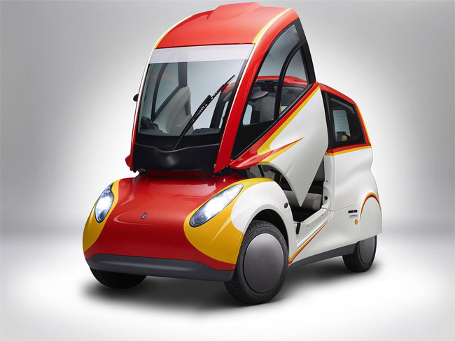 Shell unveils concept car built with recycled carbon fiber