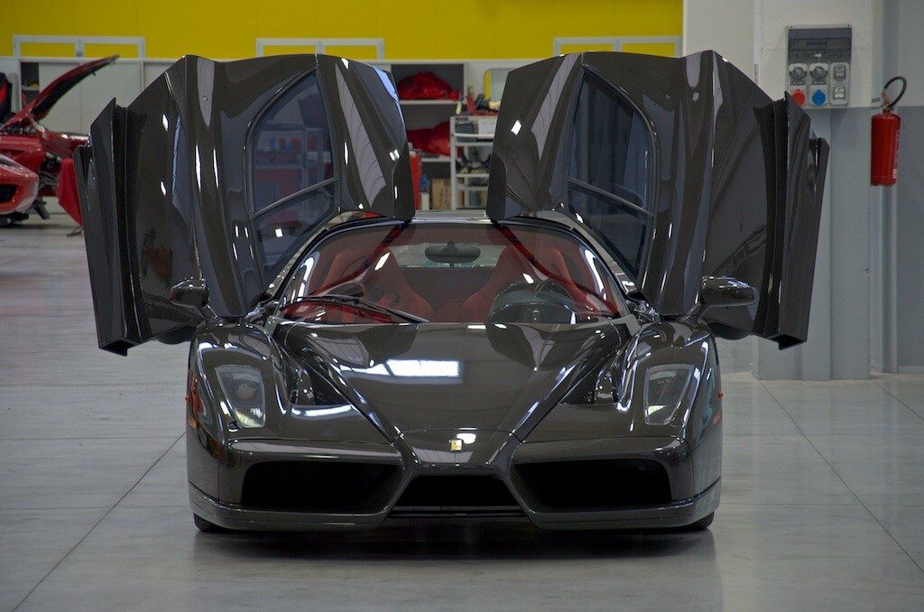 Exposed carbon fiber Enzo Ferrari front