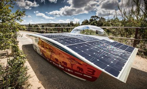 Nuna8 solar-powered composites race car wins South Africa race